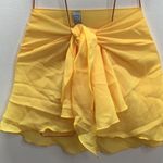 Hula Honey  Size Medium Strapless Bikini Top & Zuliana Yellow Sarong. New Photo 1