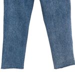 RSQ SZ 27 High-Rise Straight Jeans Zip-Fly Frayed Hems Stretch Medium Wash Blue Photo 3