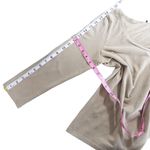 Max Mara Weekend Classic Solid Scoop Neck Long Sleeve Jersey Tee Taupe Tan Large Photo 10