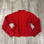 Treasure & Bond  Vibrant Red Cable Knit Sweater Photo 2