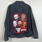 Universal Studios 2022 Halloween Horror Nights Denim Jean Jacket Adults Large Black Photo 1