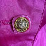 Vintage 80s J. Gallery Bright Pink Long Coat Jacket Raincoat Women’s Size 5/6 Photo 4