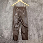 Wilfred faux leather brown pants party sexy new year Christian party size 0 Photo 4