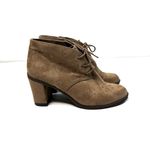 Dr. Scholls Dr. Scholl’s Vegan Suede Lace Up Booties Tan 7.5 Photo 3