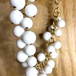 Vtge KJL Kenneth Jay Lane Large Faux Pearl Necklace Gold ChainLink 17” Iconic White Photo 8