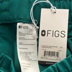 FIGS  High Waisted Uman Relaxed Jogger Scrub Pants in Hunter Green, Size Large Photo 11