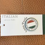 Anna Paola | Italian Leather Satchel w/ Crossbody & Scarf Brown Photo 1