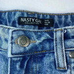 Nasty Gal  Denim High Waisted Tapered Mom Jeans 6 Light Blue Wash Photo 5