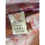 GUL HURGEL Printed Linen Midi Wrap Dress Belted Floral Ruffle Size Medium M Purple Photo 6