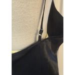 VTG Satin Nightgown & Robe Set Sz LG Black/Red Floral Sexy Nightie Feminine EUC Photo 3