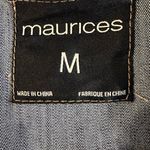 Maurice's Dark Wash Denim Jacket Size Medium Cropped Layering Urban Streetwear Photo 6
