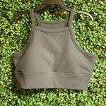 Zella  Longlone Ribbed Sports Bra/Cropped Active Top - XXL - NWOT - Gray Photo 1
