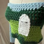 Handmade  Crochet Crop Top Ghost Autumn Fall Halloween OOAK XS Photo 5