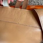 Harper Ave Orange Cream Patent Vinyl Leather Trim Backpack Bag Travel Diaper Bag Photo 5