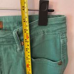 Judy Blue  Teal Green Garment Dyed Bootcut Frayed Jeans Women's size 11 / 30 Photo 7