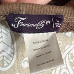 Firmianalily Brown Boho Crochet Knit Tunic Top Asymmetric Hem Festival L Size L Photo 5