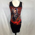 Guns and roses rocker band graphic tshirt mini dress size medium Black Photo 2