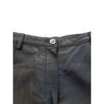 carole little Black 100% Genuine Leather Fully Lined Pants Size 14 Photo 4