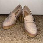 Beige block heel loafers Tan Size 6.5 Photo 2