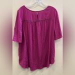 Soft Surroundings  tunic fuchsia feminism blouse large Photo 2
