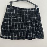 BCBGeneration NEW Side Pleat Grid Tweed Skirt Size 4 Dark Academia Plaid Photo 7