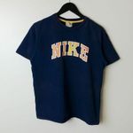 Nike Y2K 00s  T Shirt Classic Spellout Graphic Tee Cotton Short Sleeve Blue M Photo 8