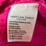 American Eagle ‎ Womens Sweater XL Extra Large Pink Knit Cropped Pullover Photo 2