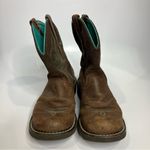 Ariat ‎ FatBaby heritage dapper western boots women’s size 7 cowgirl brown teal Photo 2