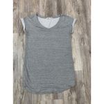 Athleta  Energy Terry Cloth T Shirt Dress Gray Short Sleeves Rolled Cuffs Size L Photo 1