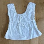 Brandy Melville  Top Square Neck Odette One Size White Photo 2