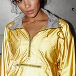 Free People Movement Yellow Gold Reflective Jacket Photo 3