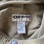 Tan Cargo Shorts with Elastic Waistband and Drawstring Size 10 Photo 1