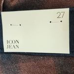 We Wore What Women's Navy and Brown Plaid Jeans Size 27 NWT Icon Jeans Plaid Photo 7