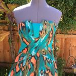 Anthropologie Anthro Girls From Savoy Ikat strapless dress (8) Photo 5