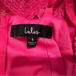 Lulus Shake It Off Fringe Mini Dress Pink Small S Photo 5