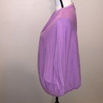 Woman Within  lavender batwing open cardigan sweater Photo 2