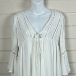 Free People  Romeo Bell-Sleeve Mini Dress in white size M. Photo 5