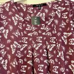 NWT Yak & Yeti Butterfly Long Sleeve Tunic Small Purple Photo 2