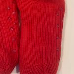 Women’s Red and White Santa or Elf Winter Christmas Holiday Slipper Socks O/S Photo 3