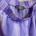 Loft  Lavender and Lilac Striped Sleepwear Set Pajamas Satin Silky XS/S Photo 8