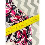 Black, White & Magenta Baroque Print Sleeveless Cowl Neck Blouse XL Pink Photo 1