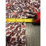 Loft   Multicolor Reds Cotton Floral Print Cardigan Medium Button Up Round Neck Photo 4