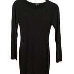 Lulus Lulu’s Black Long Sleeve Bodycon Jersey Mini Dress XS Photo 0