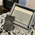 Kate Spade NWT Grey and White Card Holder Photo 0