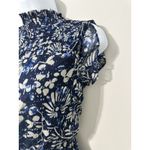 AQUA BLOOMINGDALES FLORAL SMOCKED TIERED RUFFLE MIDI DRESS EUC SIZE L Photo 2