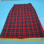 Pendleton  Vintage 1970’s Red and Blue Plaid Virgin Wool Skirt Lined Size Small Photo 11