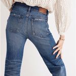 Madewell | Classic Straight Jean Knee-Rip Edition, Jade Wash Photo 1