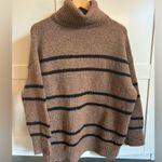 Line and Dot  Revolve Veronica oversized turtleneck sweater in brown size XS Photo 3