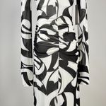 Anthropologie NWT Farm Rio  Long-Sleeve Mock-Neck Mesh Slim Midi Dress XXS Photo 9