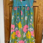 Vintage 1960's Coffee Break by Miss Elaine Vibrant Colorful Shift Pinup Dress Size M Photo 0